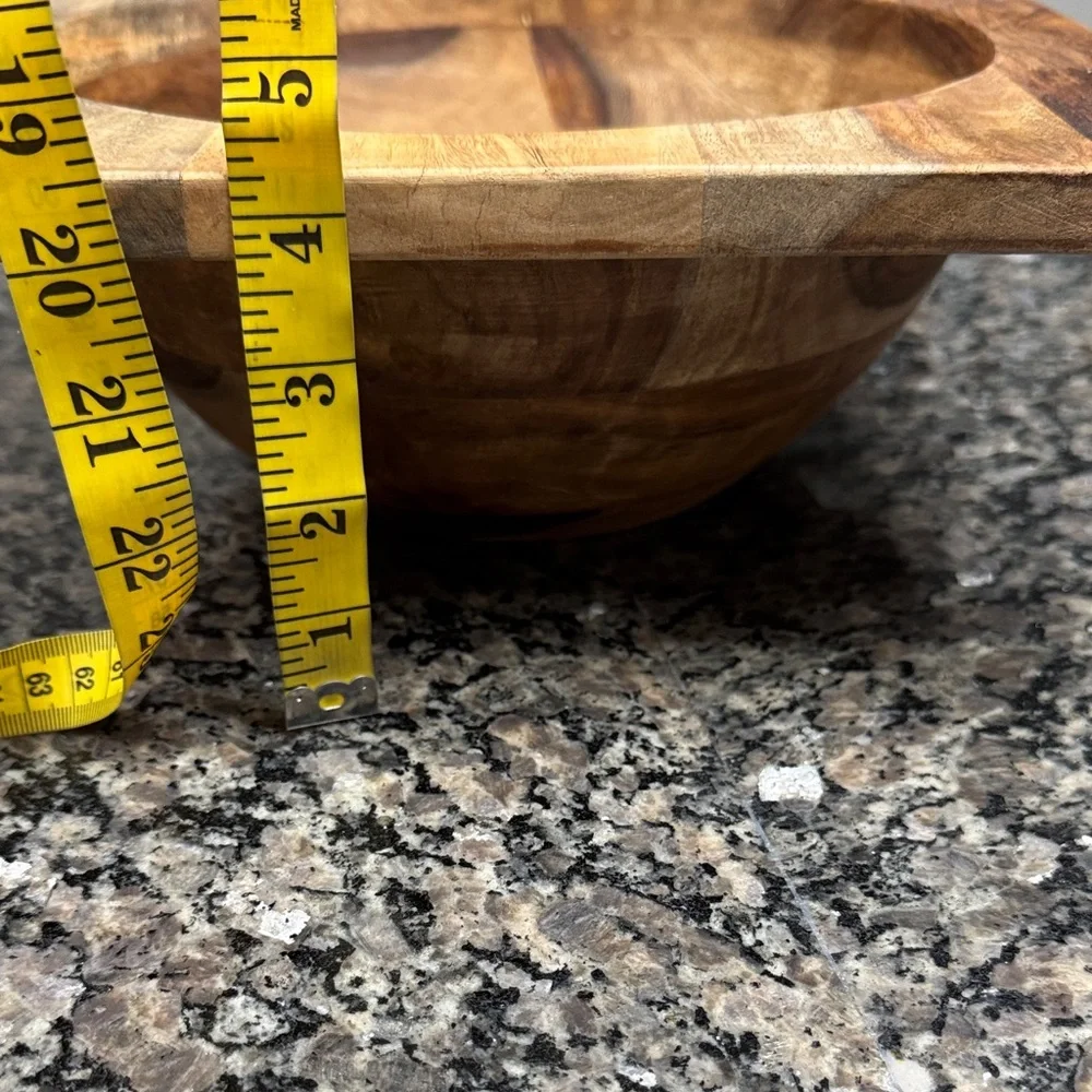 Rustic farmhouse 12” Wooden Bowl